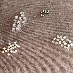 Assorted Silver And Jeweled Hair Jewelry